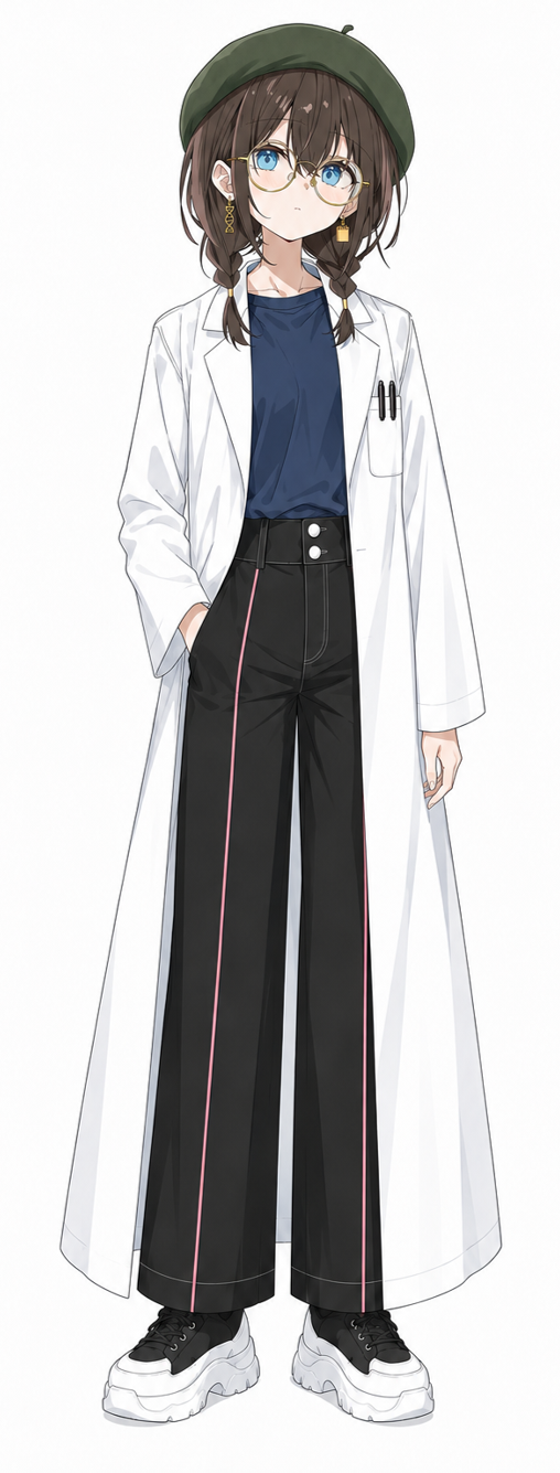 Full-body design of a human navigator wearing a lab coat